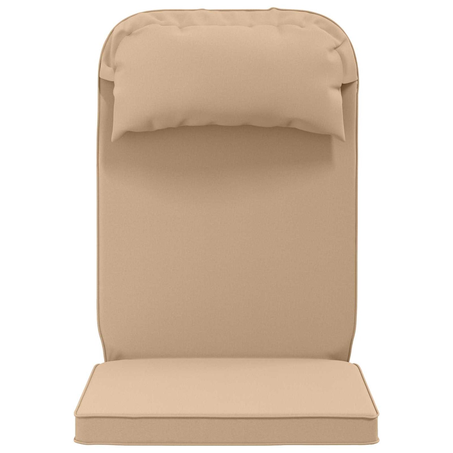 Sun Lounger Cushion 100% Polyester Sand 55 x 124 x 5 cm