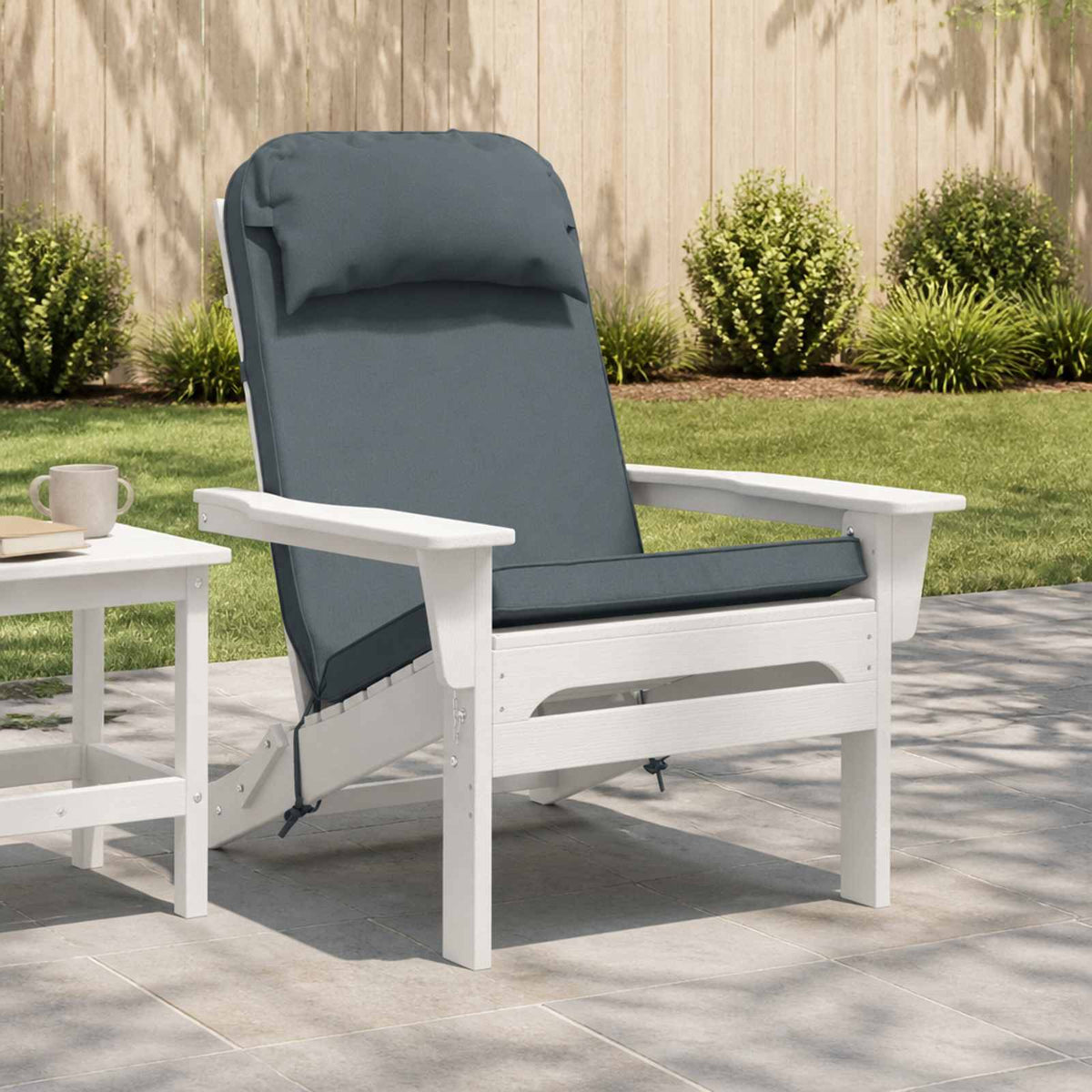 Adirondack Chair Cushion 100% Polyester Blue 124 x 55 x 5 cm