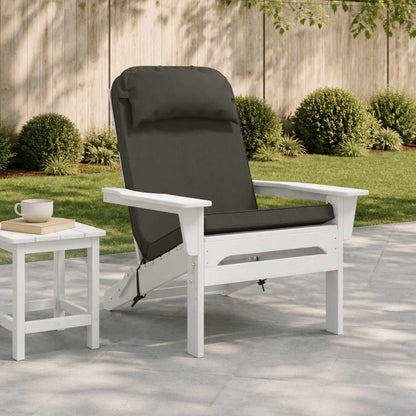 Sun Lounger Cushion 100% Polyester Anthracite 55 x 124 x 5 cm