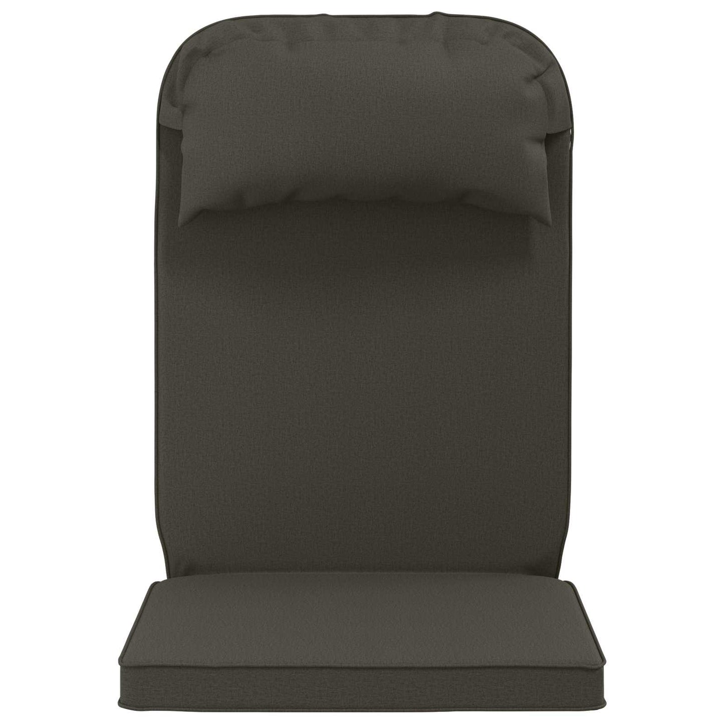 Sun Lounger Cushion 100% Polyester Anthracite 55 x 124 x 5 cm