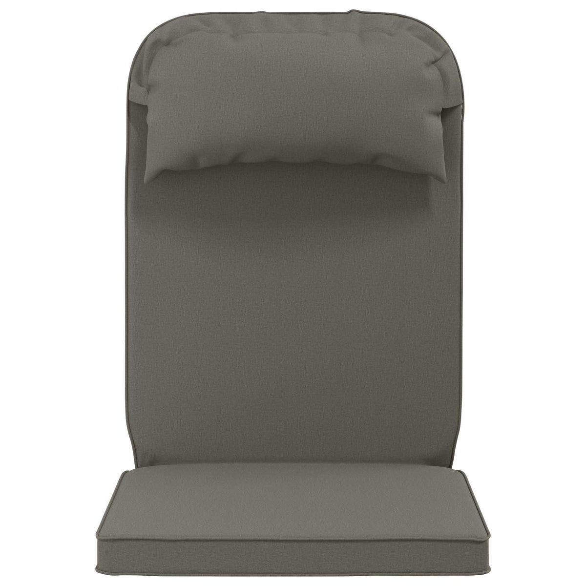 Sun Lounger Cushion 100% Polyester Grey 55 x 124 x 5 cm