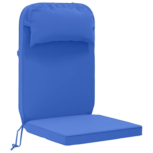 Sun Lounger Cushion 100% Polyester Royal Blue 55 x 124 x 5 cm