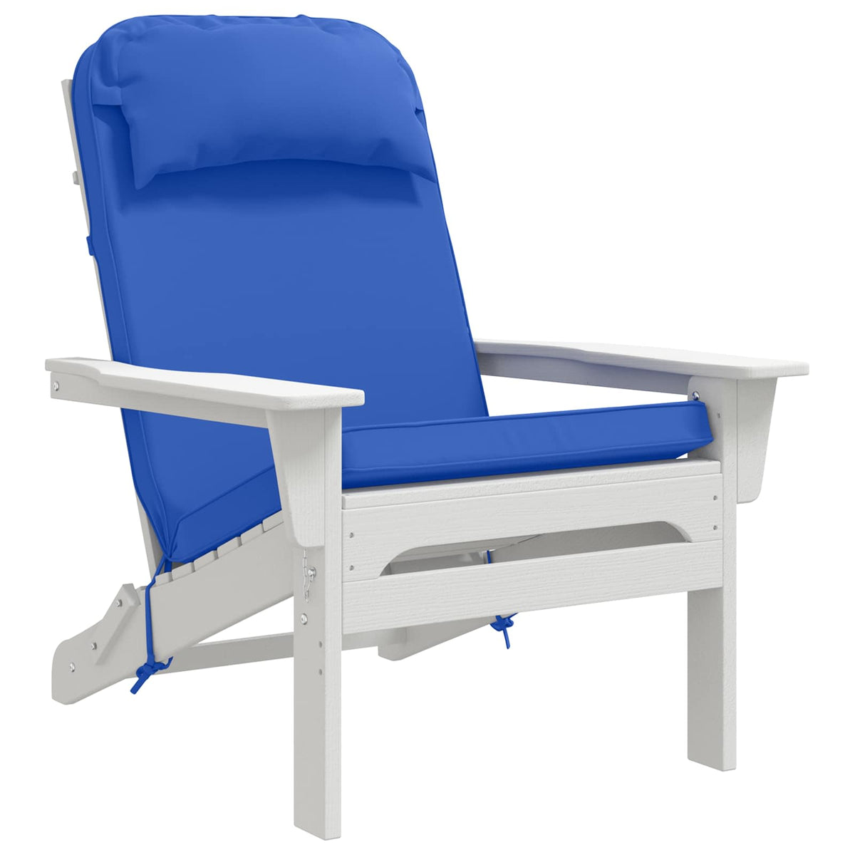 Sun Lounger Cushion 100% Polyester Royal Blue 55 x 124 x 5 cm