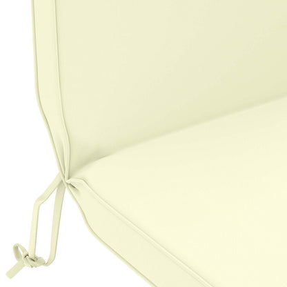 Sun Lounger Cushion 100% Polyester Cream 55 x 124 x 5 cm