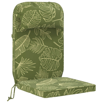 Sun Lounger Cushion 100% Polyester Leaf Design 55 x 124 x 5 cm