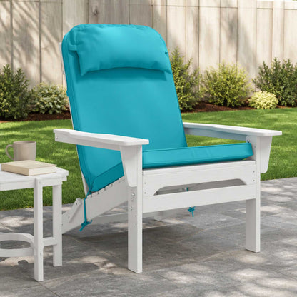 Sun Lounger Cushion 100% Polyester Turquoise 55 x 124 x 5 cm