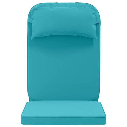 Sun Lounger Cushion 100% Polyester Turquoise 55 x 124 x 5 cm