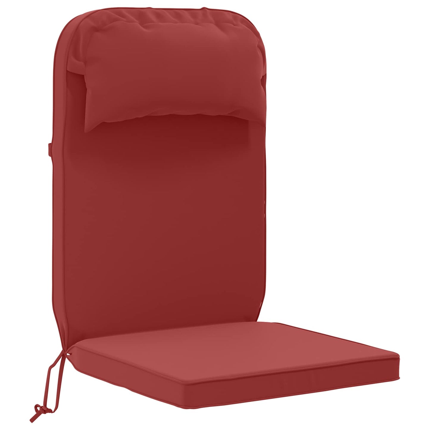 Sun Lounger Cushion 100% Polyester Wine Red 55 x 124 x 5 cm