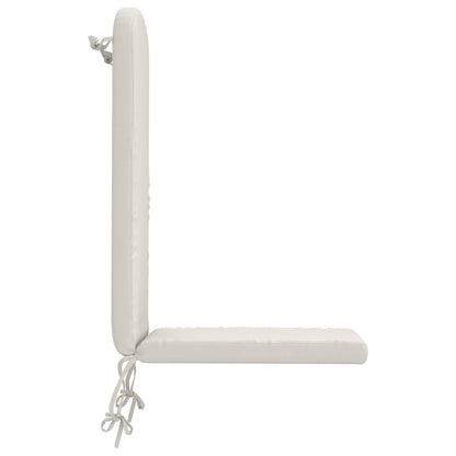 Sun Lounger Cushion GEMERT 100% Polyester White 47 x 131 x 5 cm