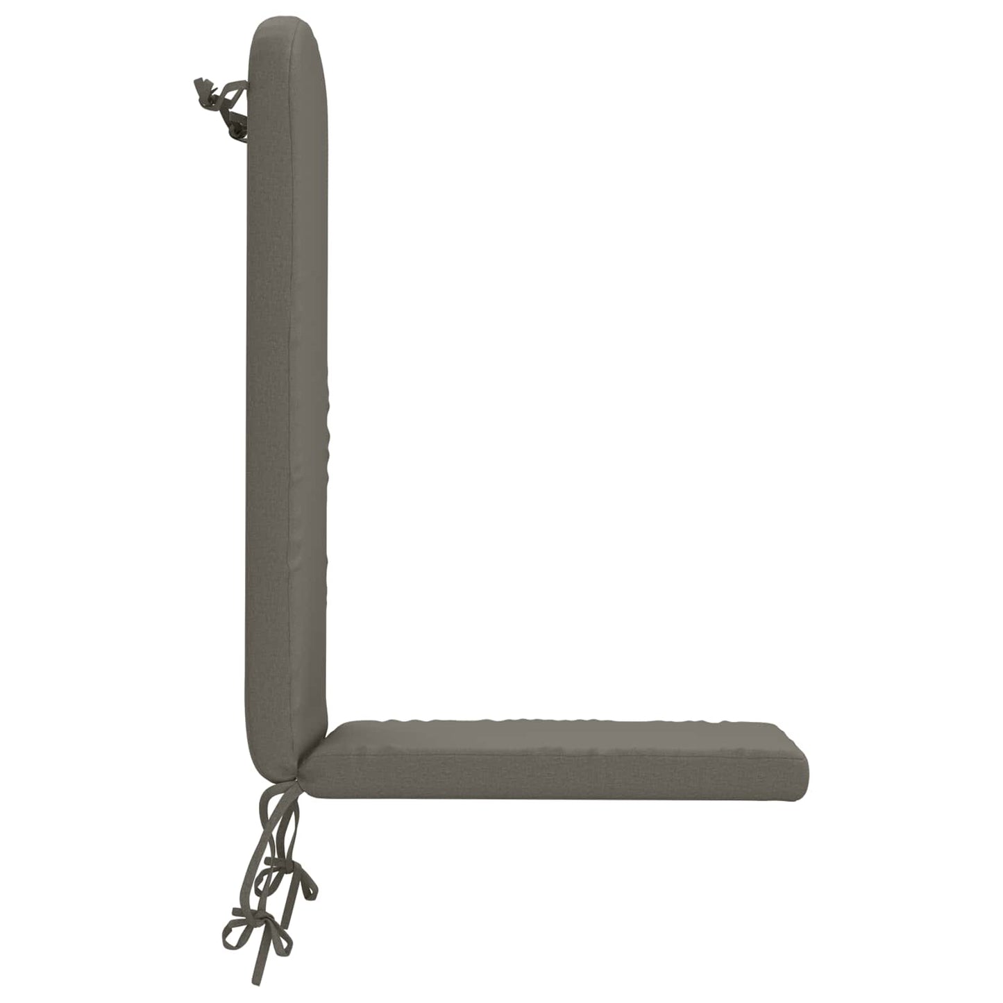 Sun Lounger Cushion GEMERT 100% Polyester Grey 47 x 131 x 5 cm