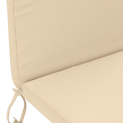 Sun Lounger Cushion GEMERT 100% Polyester Cream 47 x 131 x 5 cm