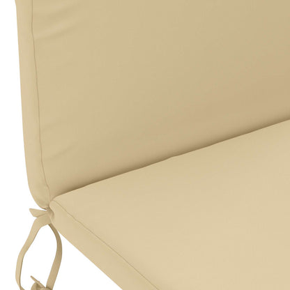 Sun Lounger Cushion GEMERT 100% Polyester Beige 47 x 131 x 5 cm