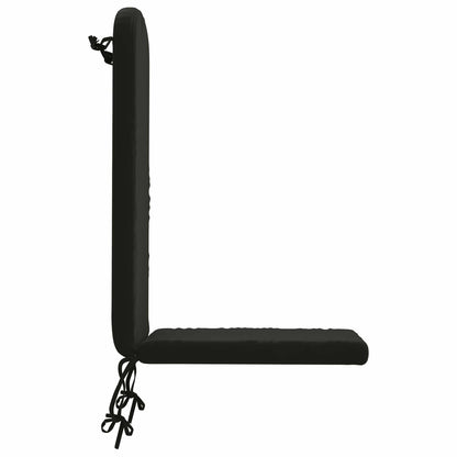Sun Lounger Cushion GEMERT 100% Polyester Black 47 x 131 x 5 cm