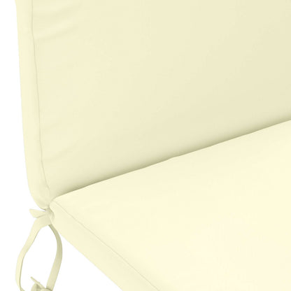 Sun Lounger Cushion GEMERT 100% Polyester Cream 47 x 131 x 5 cm