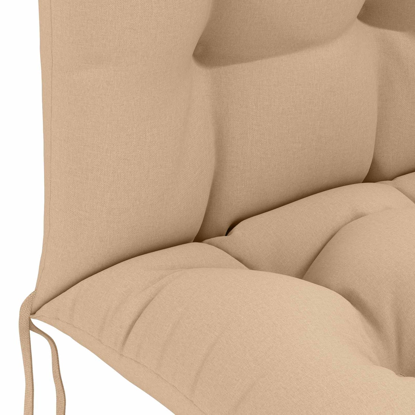 Sun Lounger Cushion PUTTEN 100% Polyester Sand 48 x 112 x 10 cm