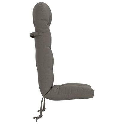Sun Lounger Cushion PUTTEN 100% Polyester Grey 48 x 112 x 10 cm