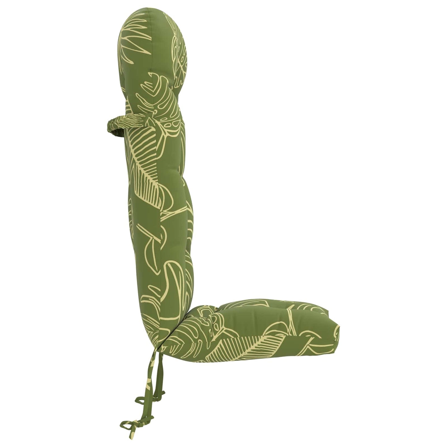 Sun Lounger Cushion PUTTEN 100% Polyester Leaf Design