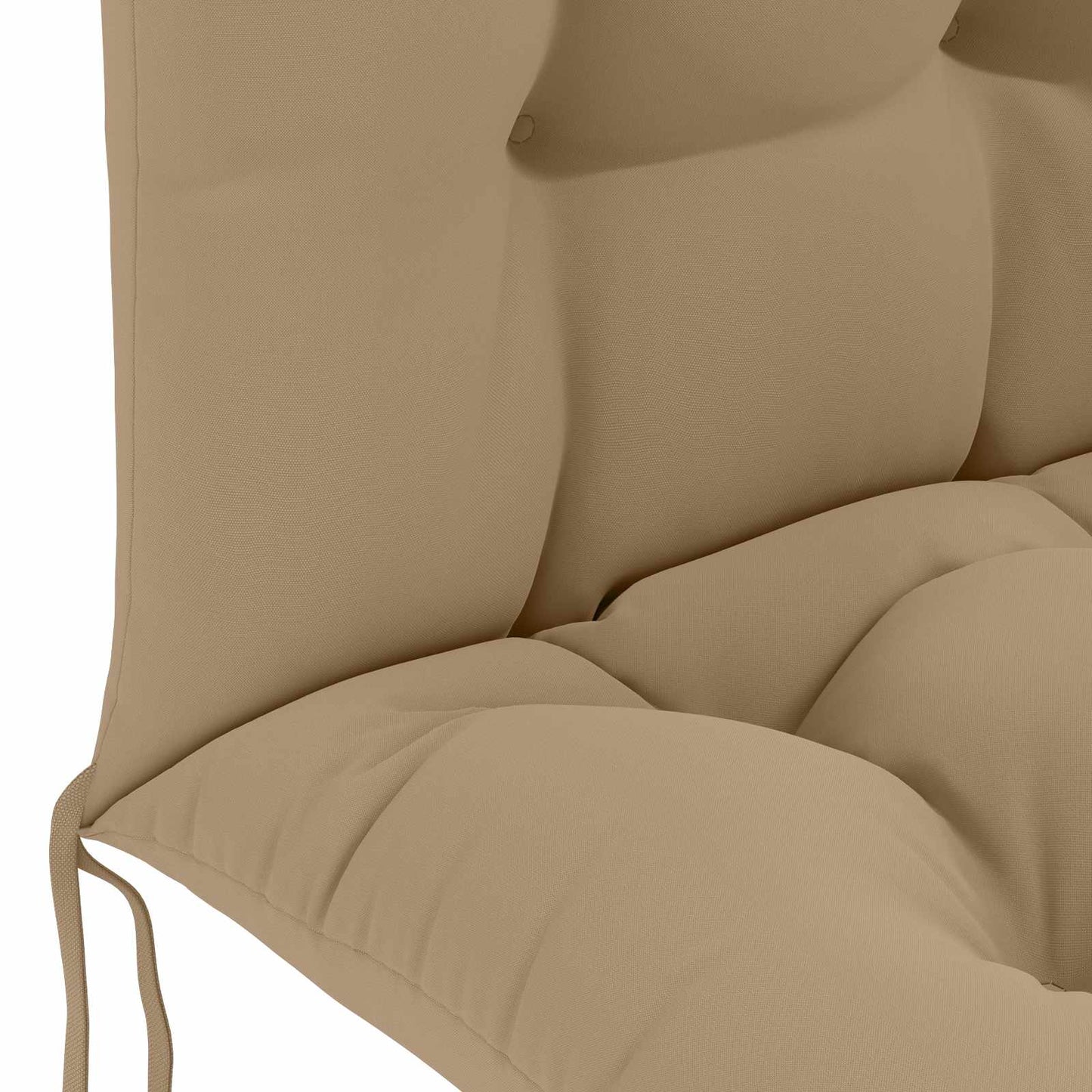 Sun Lounger Cushion PUTTEN 100% Polyester Taupe