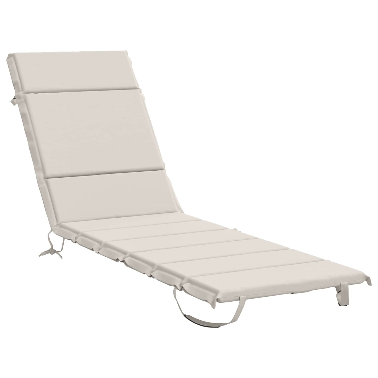 Sunlounger Cushion GEMERT 100% Polyester White 200 x 50 x 3 cm