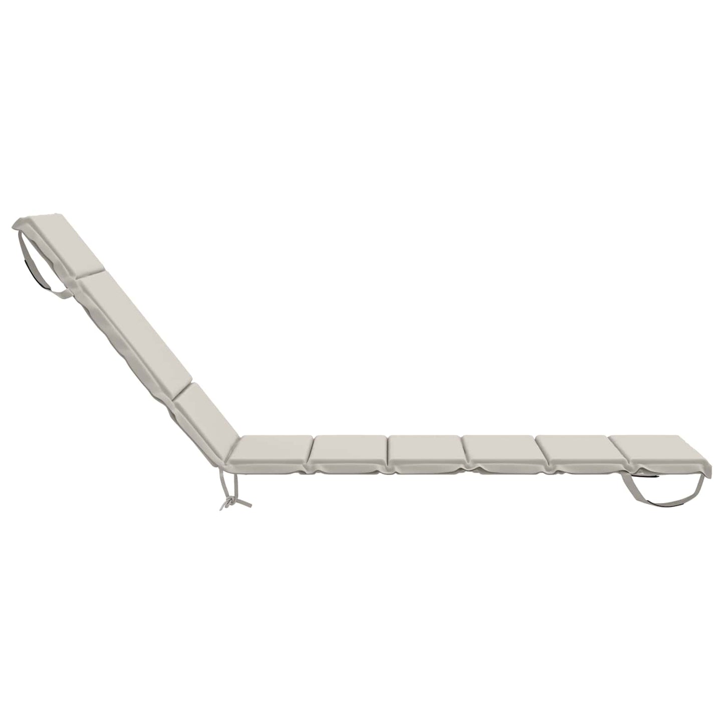 Sunlounger Cushion GEMERT 100% Polyester White 200 x 50 x 3 cm