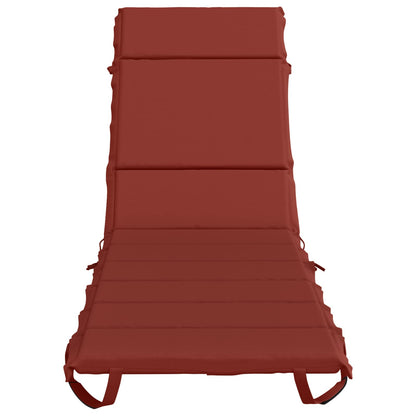 Sunlounger Cushion GEMERT 100% Polyester Red 200 x 50 x 3 cm