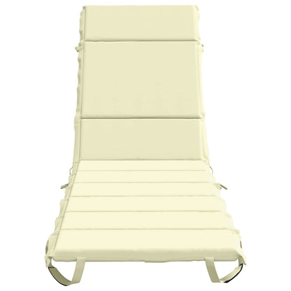 Sunlounger Cushion GEMERT 100% Polyester Cream 200 x 50 x 3 cm