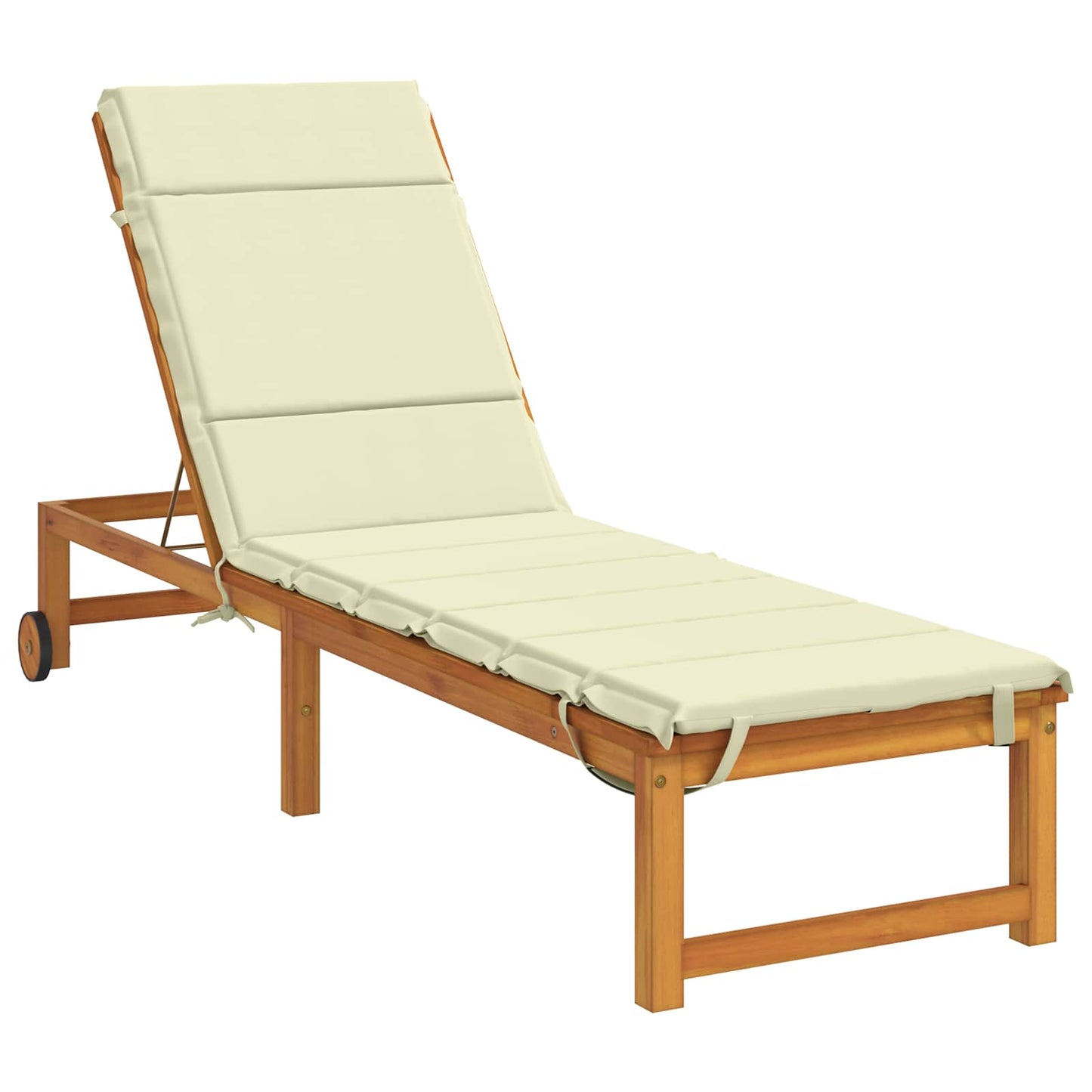 Sunlounger Cushion GEMERT 100% Polyester Cream 200 x 50 x 3 cm