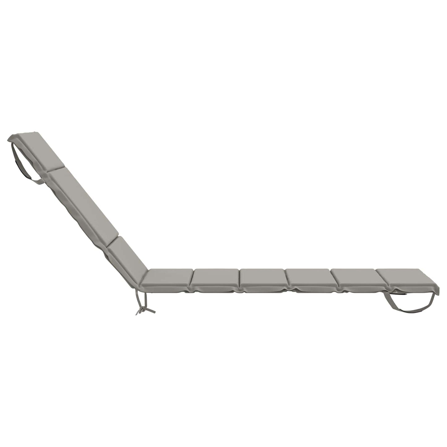 Sunlounger Cushion GEMERT 100% Polyester Grey 200 x 50 x 3 cm