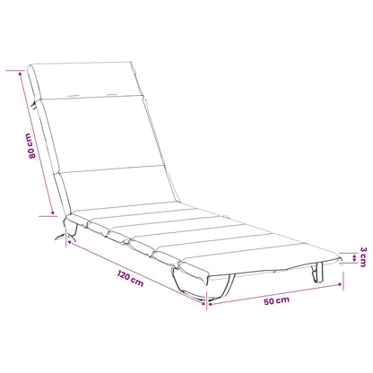 Sunlounger Cushion GEMERT 100% Polyester Leaf Pattern