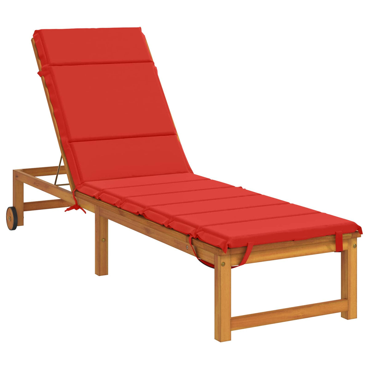 Sunlounger Cushion GEMERT 100% Polyester Red 200 x 50 x 3 cm