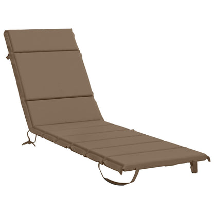 Sunlounger Cushion GEMERT 100% Polyester Taupe 200 x 55 x 3 cm