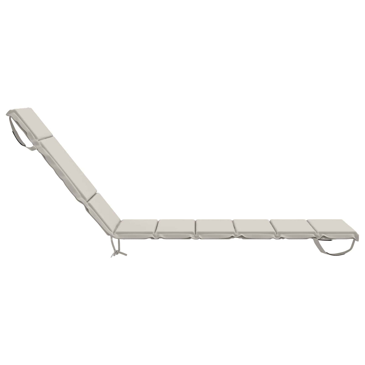 Sunlounger Cushion GEMERT 100% Polyester White 200 x 55 x 3 cm