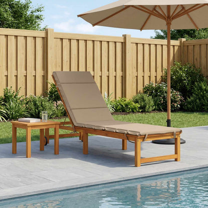 Sunlounger Cushion GEMERT 100% Polyester Sand 200 x 50 x 3 cm