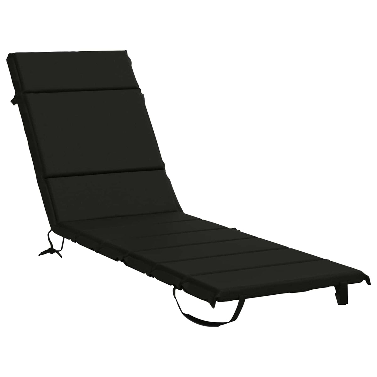Sunlounger Cushion GEMERT 100% Polyester Black 200 x 55 x 3 cm