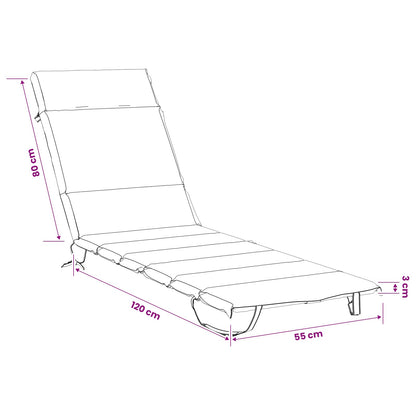 Sunlounger Cushion GEMERT 100% Polyester Anthracite