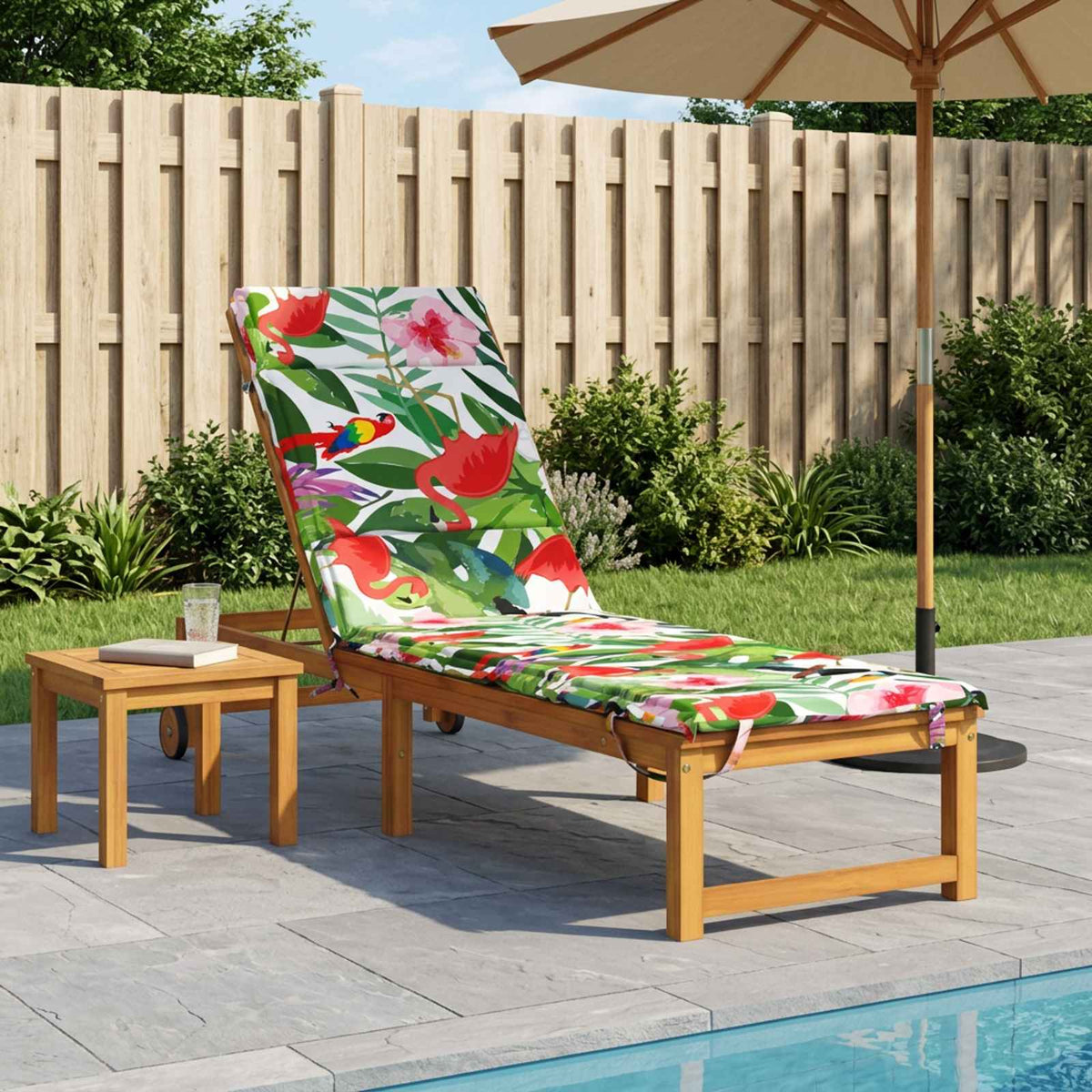 Sunlounger Cushion GEMERT 100% Polyester Multicolour