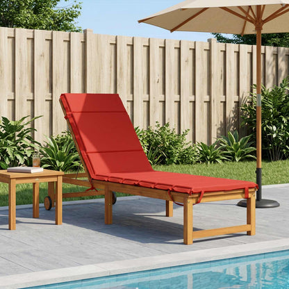 Sunlounger Cushion GEMERT 100% Polyester Red 200 x 60 x 3 cm