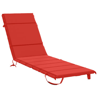 Sunlounger Cushion GEMERT 100% Polyester Red 200 x 55 x 3 cm