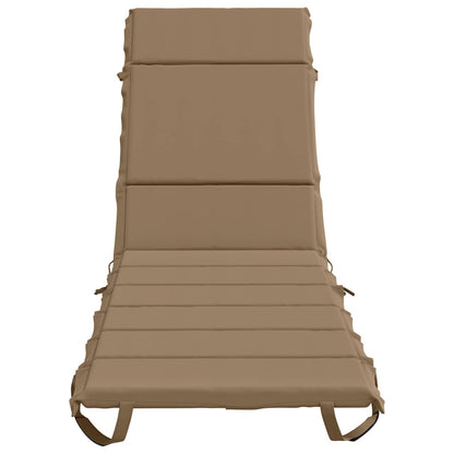Sunlounger Cushion GEMERT 100% Polyester Taupe 200 x 55 x 3 cm