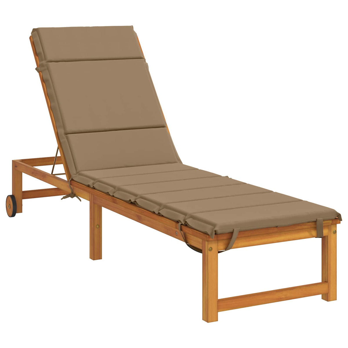 Sunlounger Cushion GEMERT 100% Polyester Taupe 200 x 55 x 3 cm