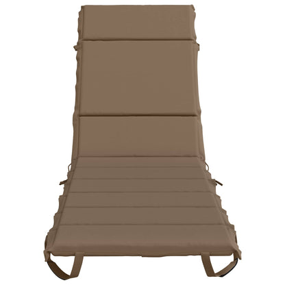 Sunlounger Cushion GEMERT 100% Polyester Taupe 200 x 60 x 3 cm