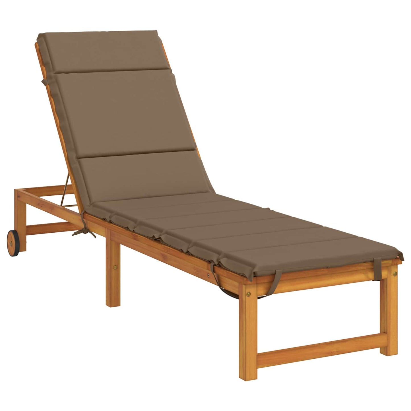 Sunlounger Cushion GEMERT 100% Polyester Taupe 200 x 60 x 3 cm