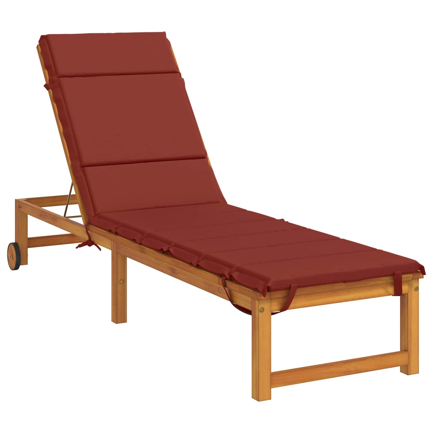 Sunlounger Cushion GEMERT 100% Polyester Red 200 x 60 x 3 cm