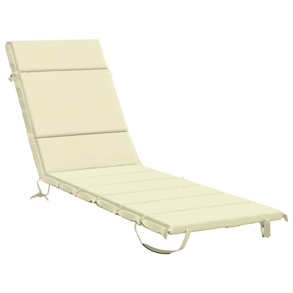 Sunlounger Cushion GEMERT 100% Polyester Cream 200 x 60 x 3 cm