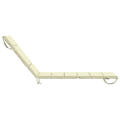 Sunlounger Cushion GEMERT 100% Polyester Cream 200 x 60 x 3 cm