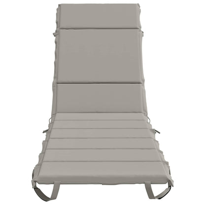Sunlounger Cushion GEMERT 100% Polyester Grey 200 x 60 x 3 cm