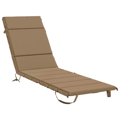 Sunlounger Cushion GEMERT 100% Polyester Taupe 200 x 60 x 3 cm
