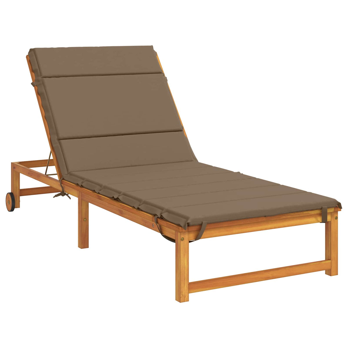 Sunlounger Cushion GEMERT 100% Polyester Taupe 200 x 70 x 3 cm