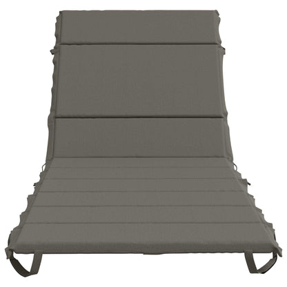 Sunlounger Cushion GEMERT 100% Polyester Grey 200 x 70 x 3 cm