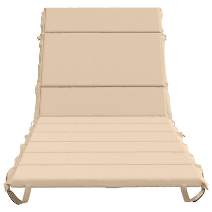Sunlounger Cushion GEMERT 100% Polyester Cream 200 x 70 x 3 cm